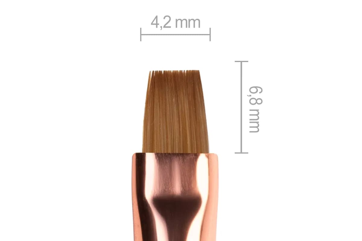 Jolifin Aurora Pinsel weiß - gerade Gr. 4 4